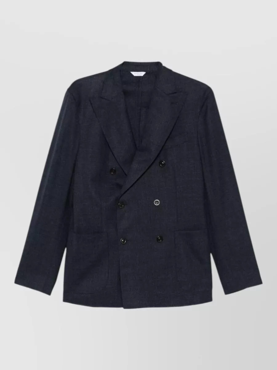 Boglioli Virgin Wool Double-Breasted Blazer