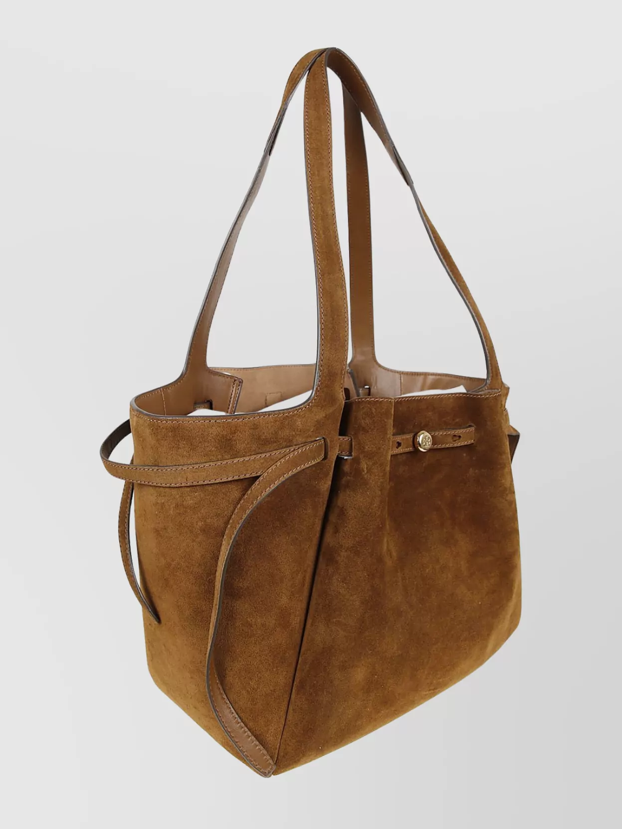 Tory Burch Suede Tote Bag Dual Handles