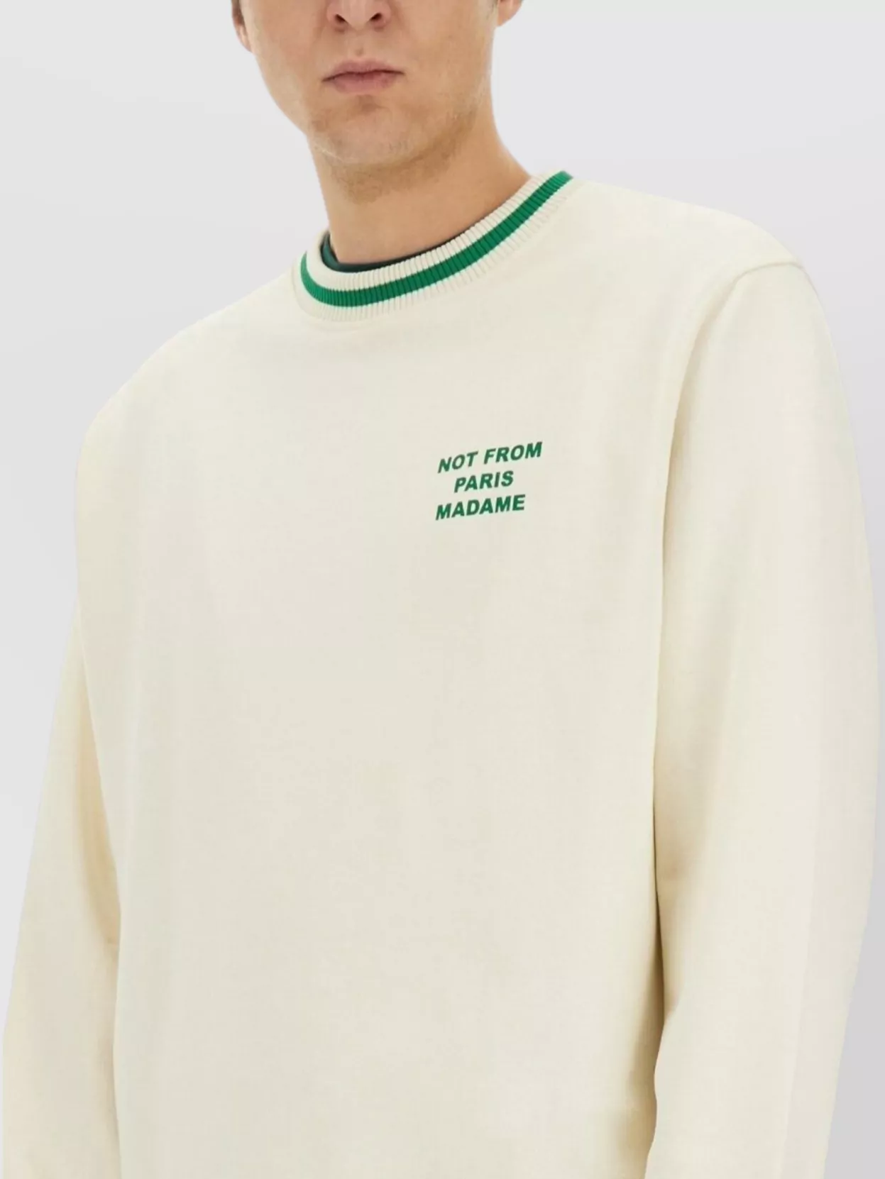 Drôle De Monsieur "Timeless" Ribbed Crew Neck Sweatshirt