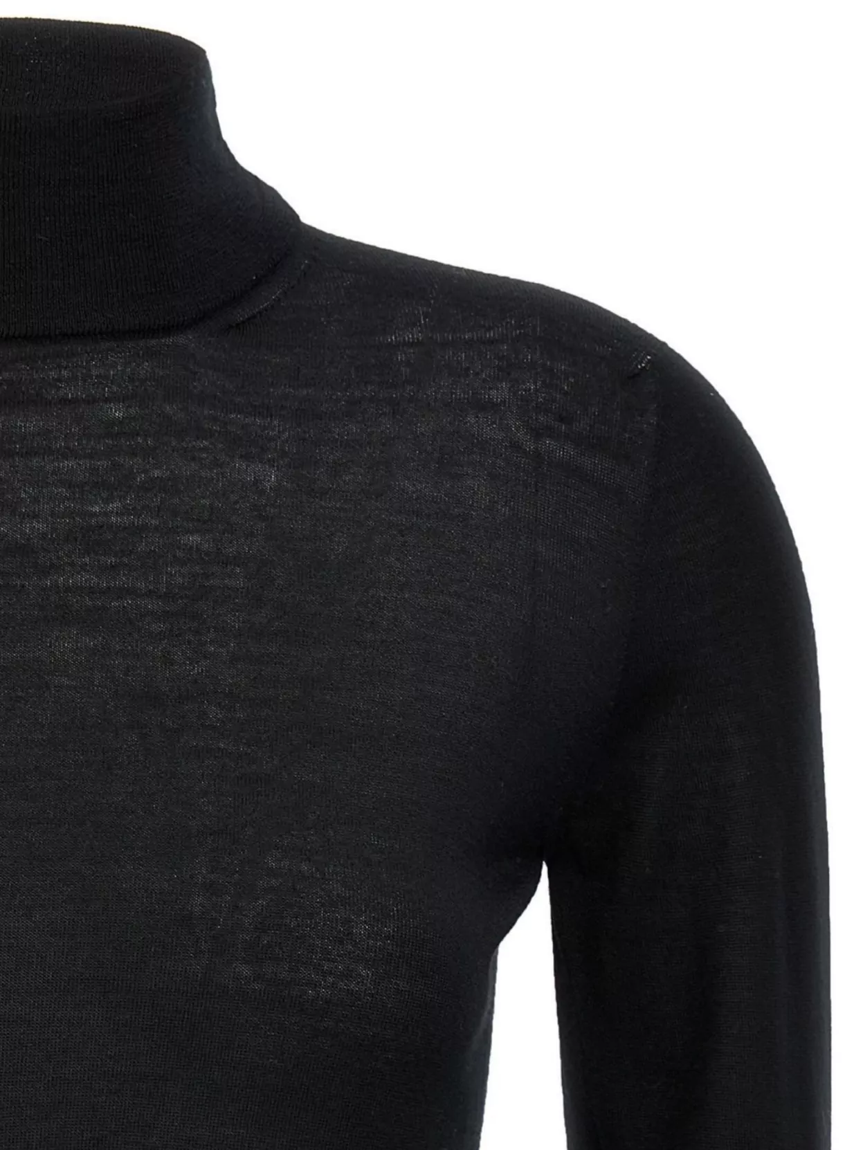 Shop Max Mara 'cecina' Slim Fit Turtleneck Sweater In Black
