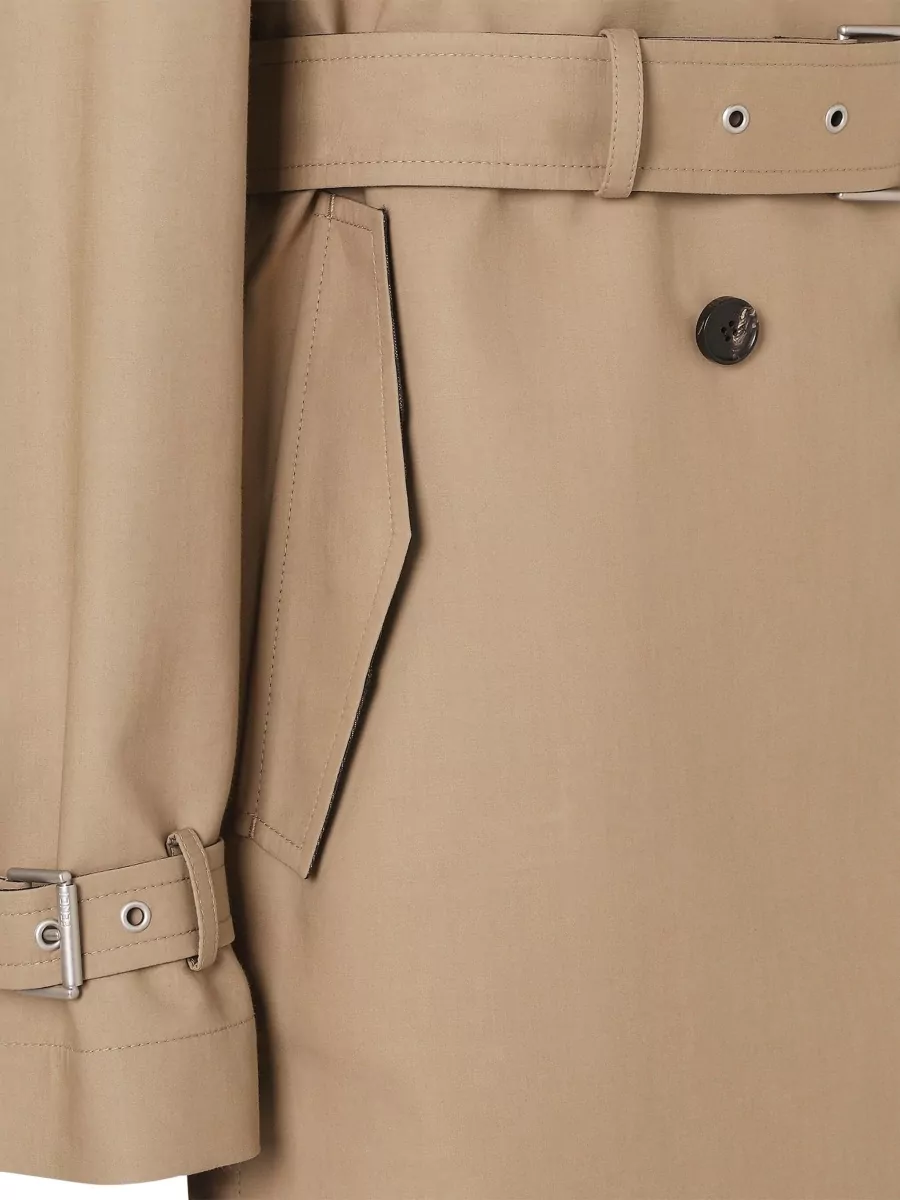 Fendi Double-breasted midi trench coat