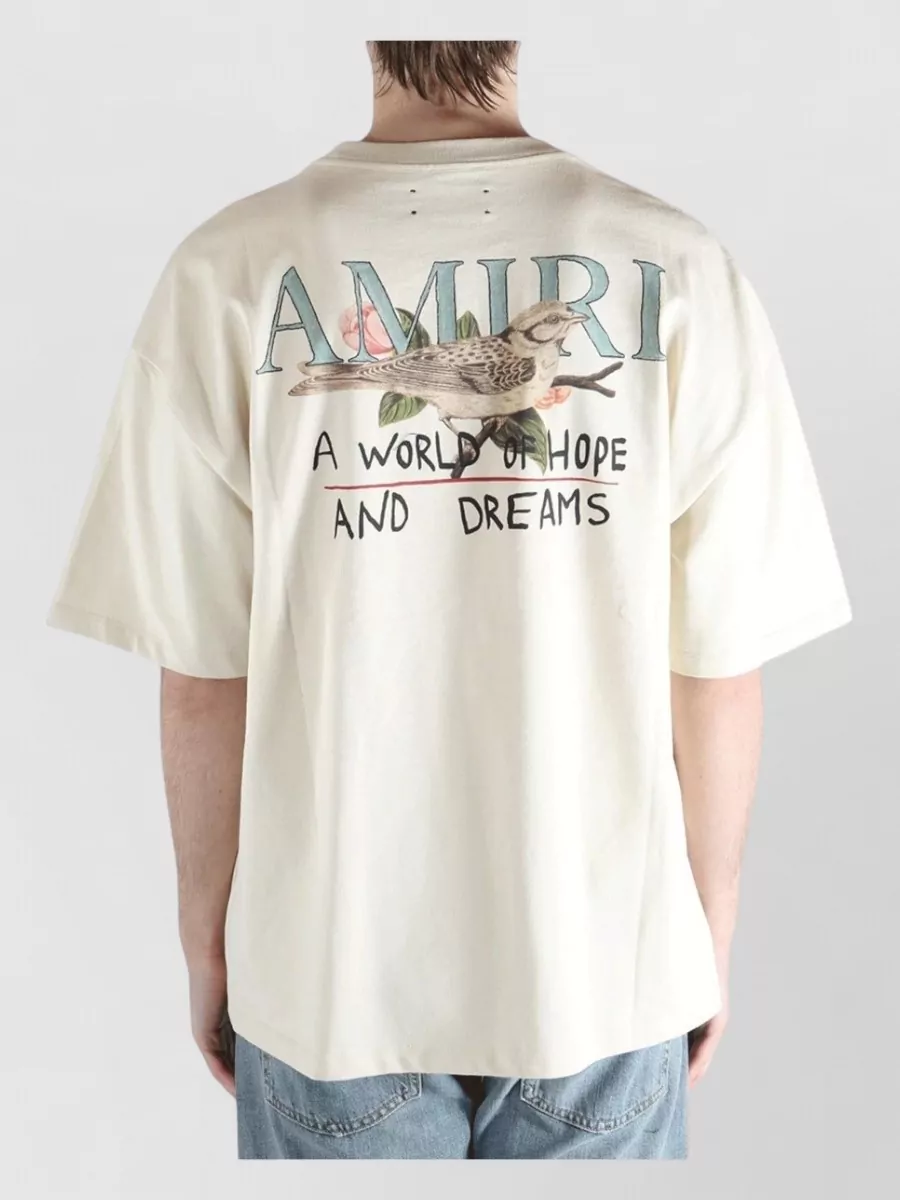 Amiri Graphic Logo Crew Neck Short Sleeve T-Shirt
