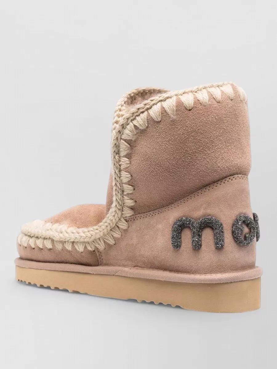 Mou Sheepskin Ankle-Length Slippers