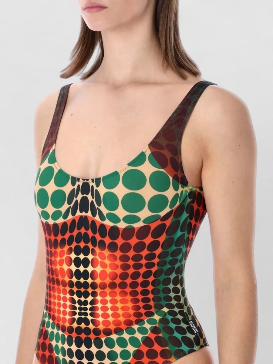 Jean Paul Gaultier Vasarely Print One Piece Swimsuit