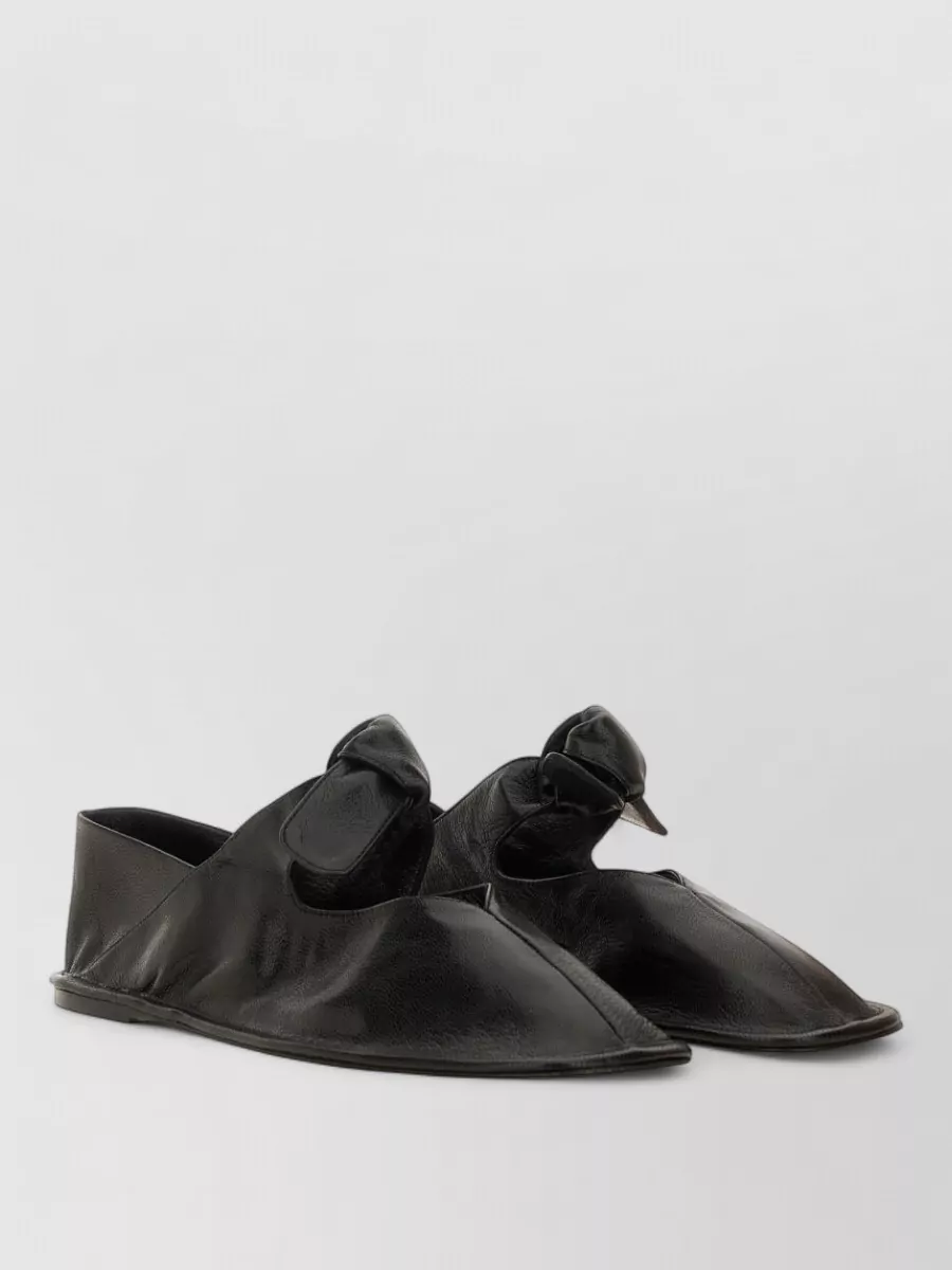 Hereu Leather Ballerina Shoes