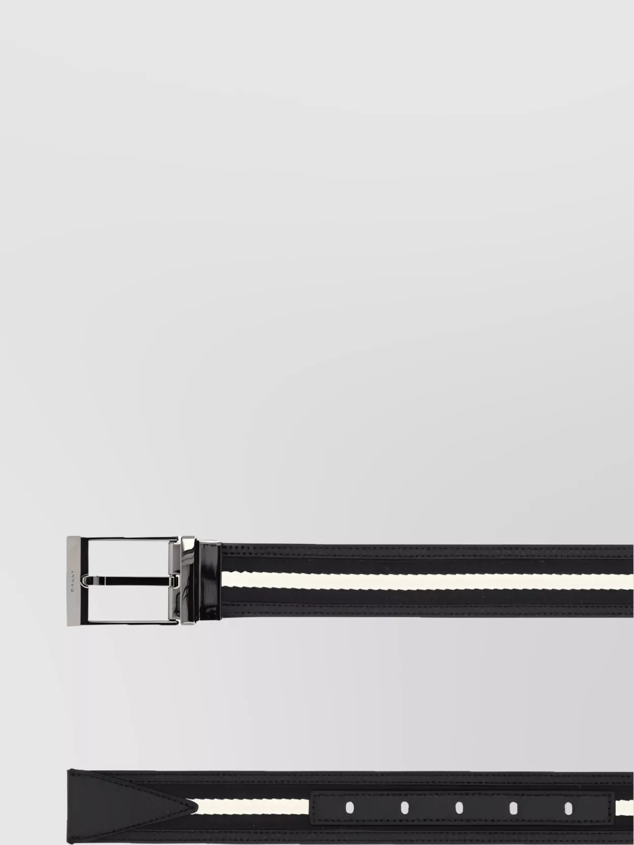 Bally Adjustable Stripe Detail Belt