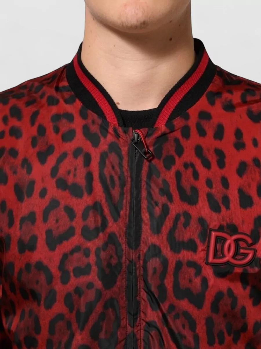 Dolce&Gabbana Leopard-Print Bomber Jacket