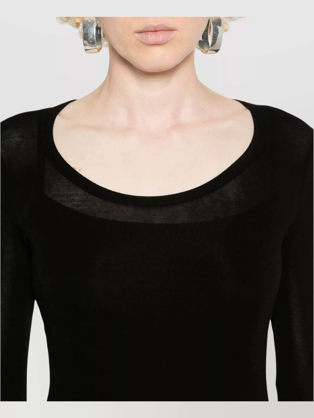 Agolde Scoop Neck Top In Fine Knit Blend