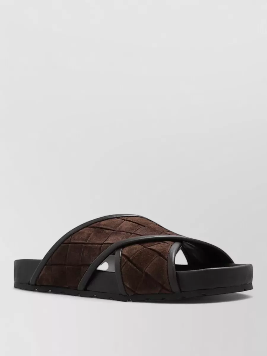 Bottega Veneta lamb leather flat sandals