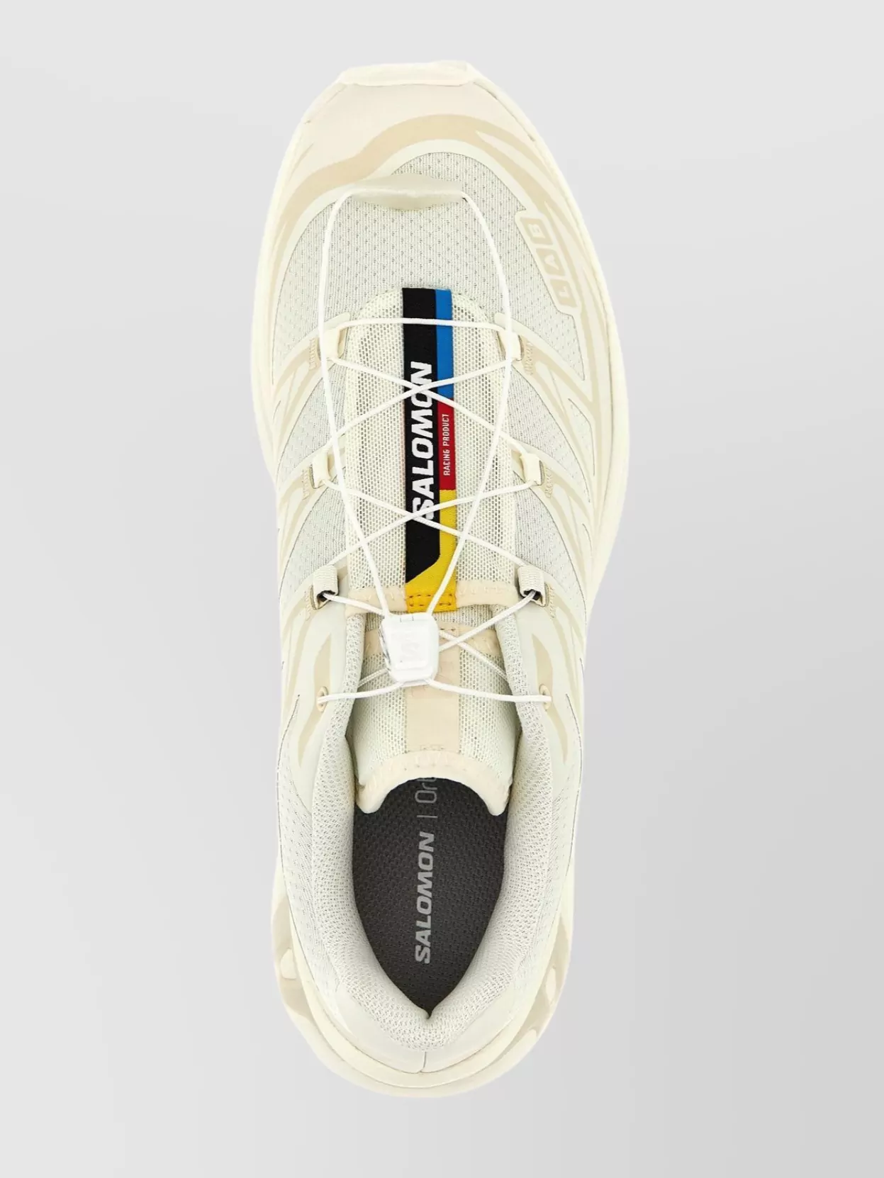 Salomon Mesh Upper Rubber Sole Sneakers In Neutral