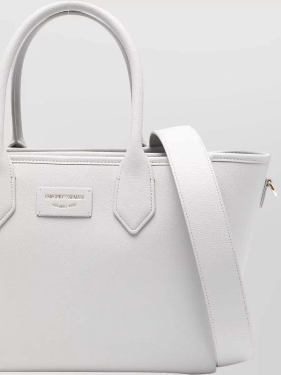 Emporio Armani Grained Shopping Bag