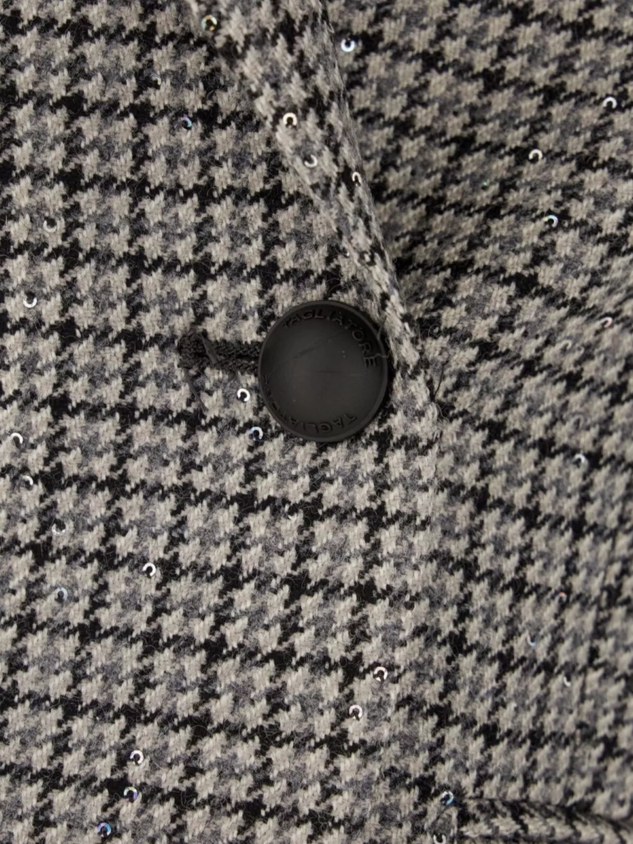 Tagliatore Wool Blend Blazer With Embroidered Sequin Detailing