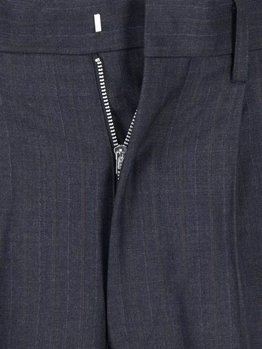Junya Watanabe Wool Straight-Leg Suit Trousers