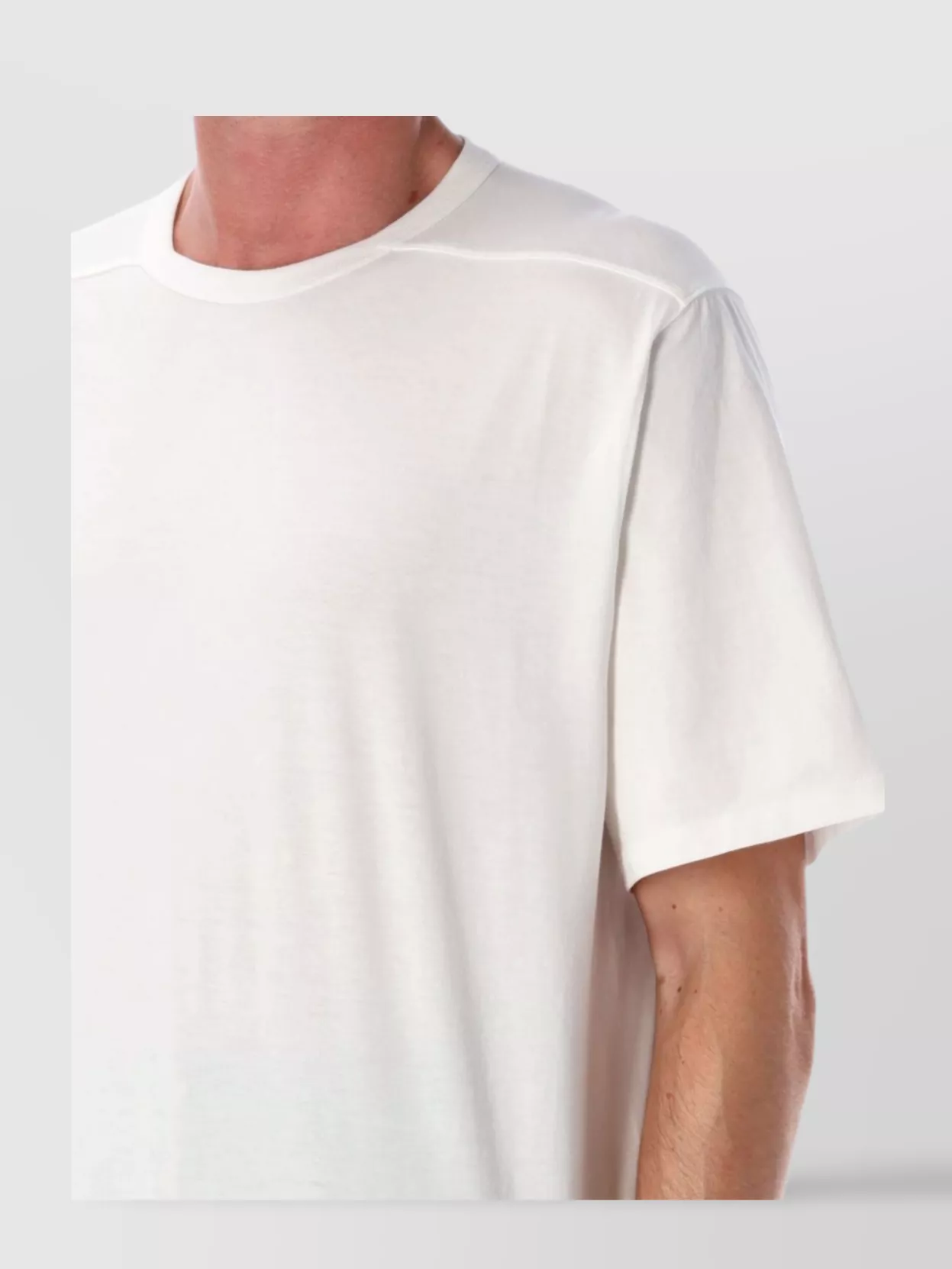 Rick Owens Straight Hem Short Sleeve T-Shirt