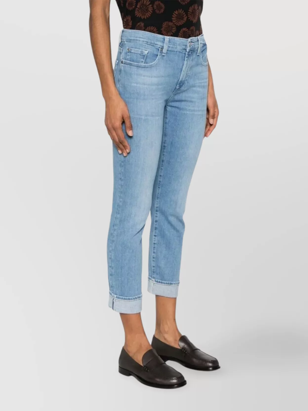 7 For All Mankind Relaxed Skinny Bloom Jeans