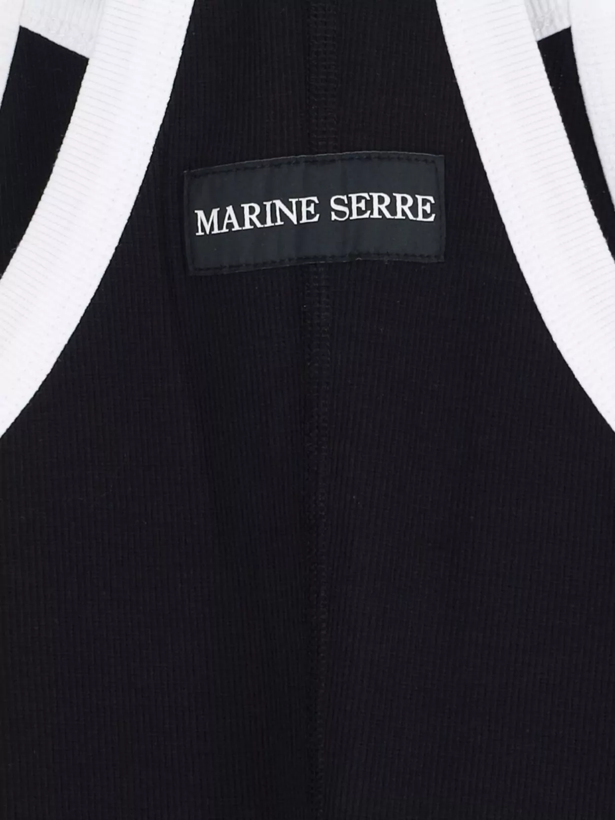 Marine Serre Trimmed Racerback Ribbed Dress
