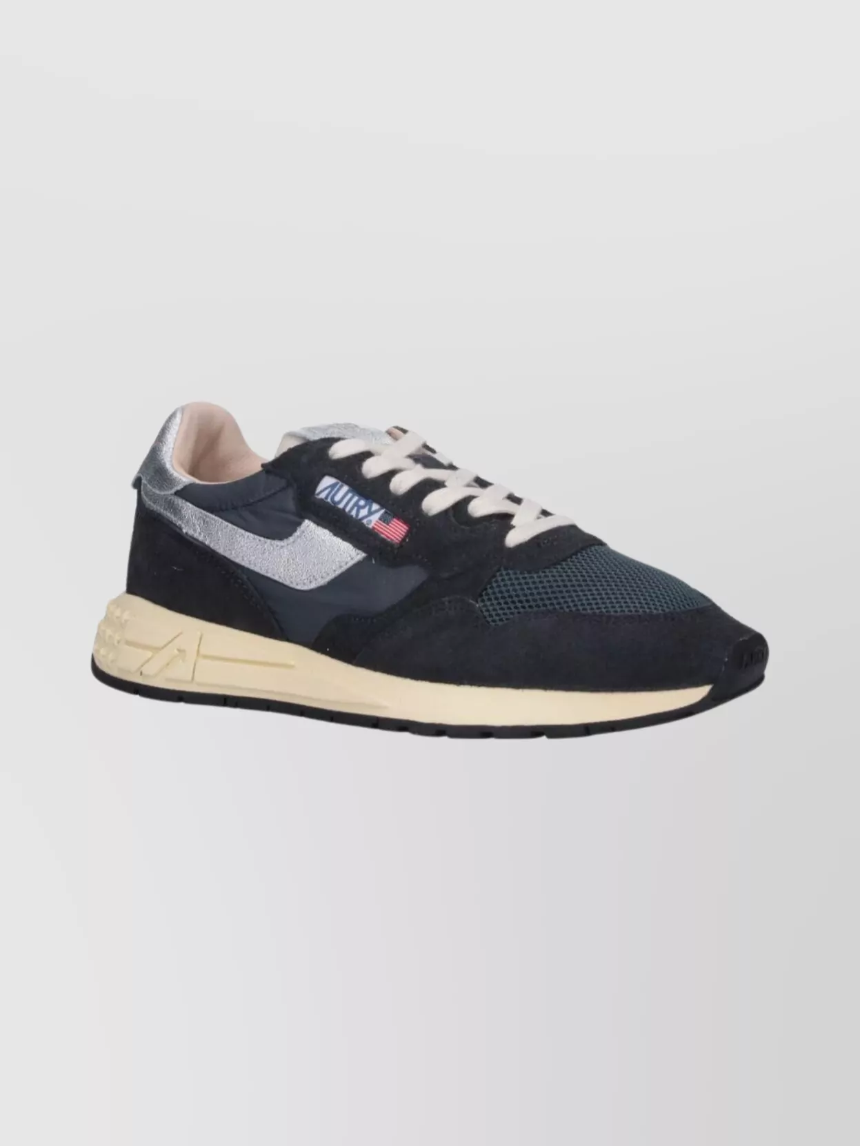 Autry Casual Sneakers With Contrast Sole And Mesh
