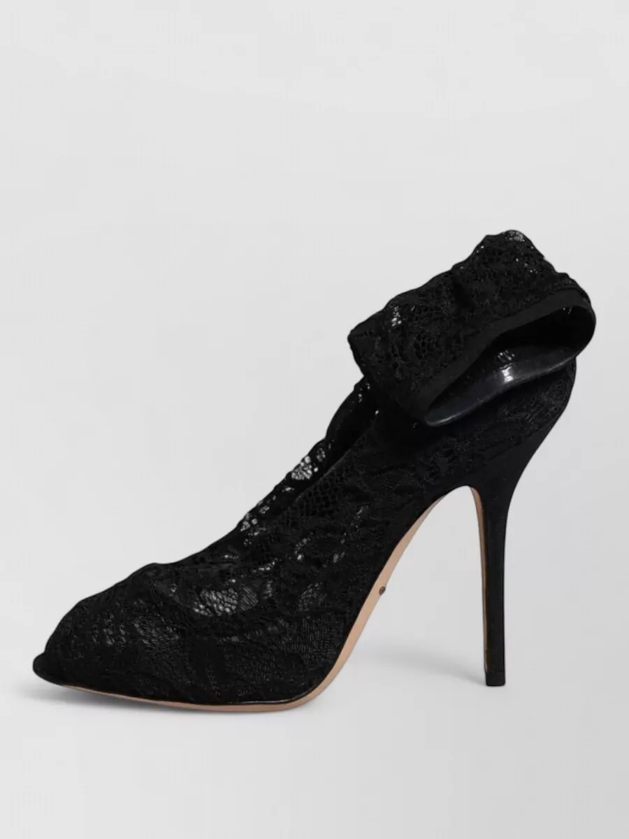 Dolce&Gabbana Lace Peep-Toe Pumps