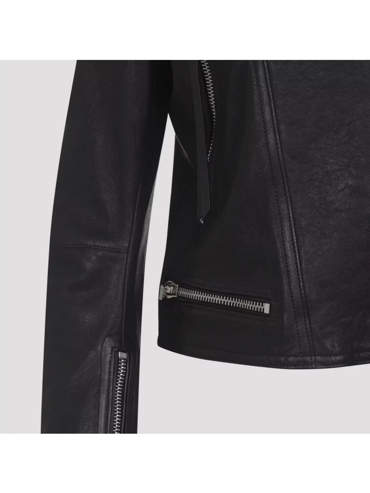 Tom Ford Leather Jacket With Adjustable Waist And Pockets