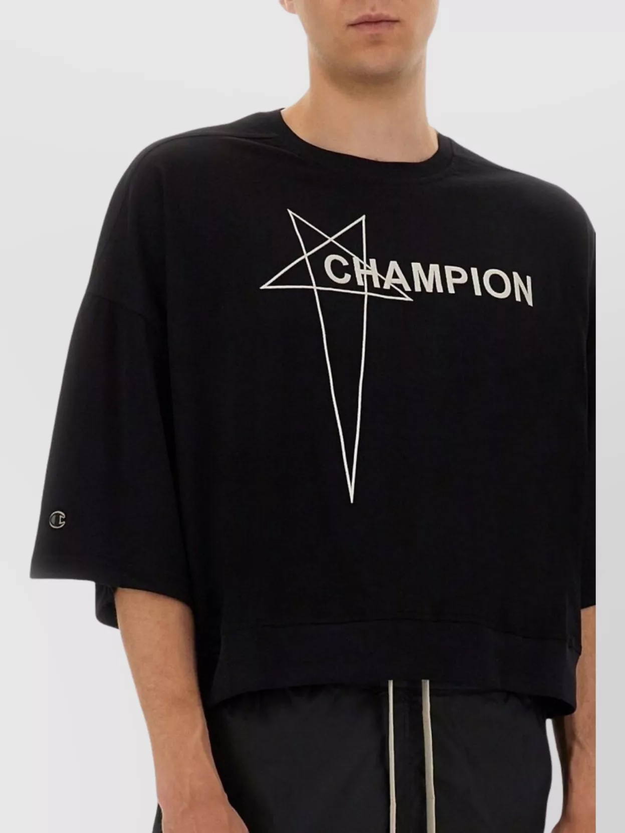 Rick Owens Tommy Oversized Graphic Print T-Shirt