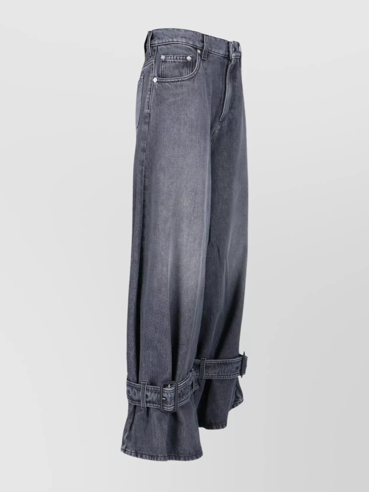 Jw Anderson Straight Leg Trousers Belted Cuffs