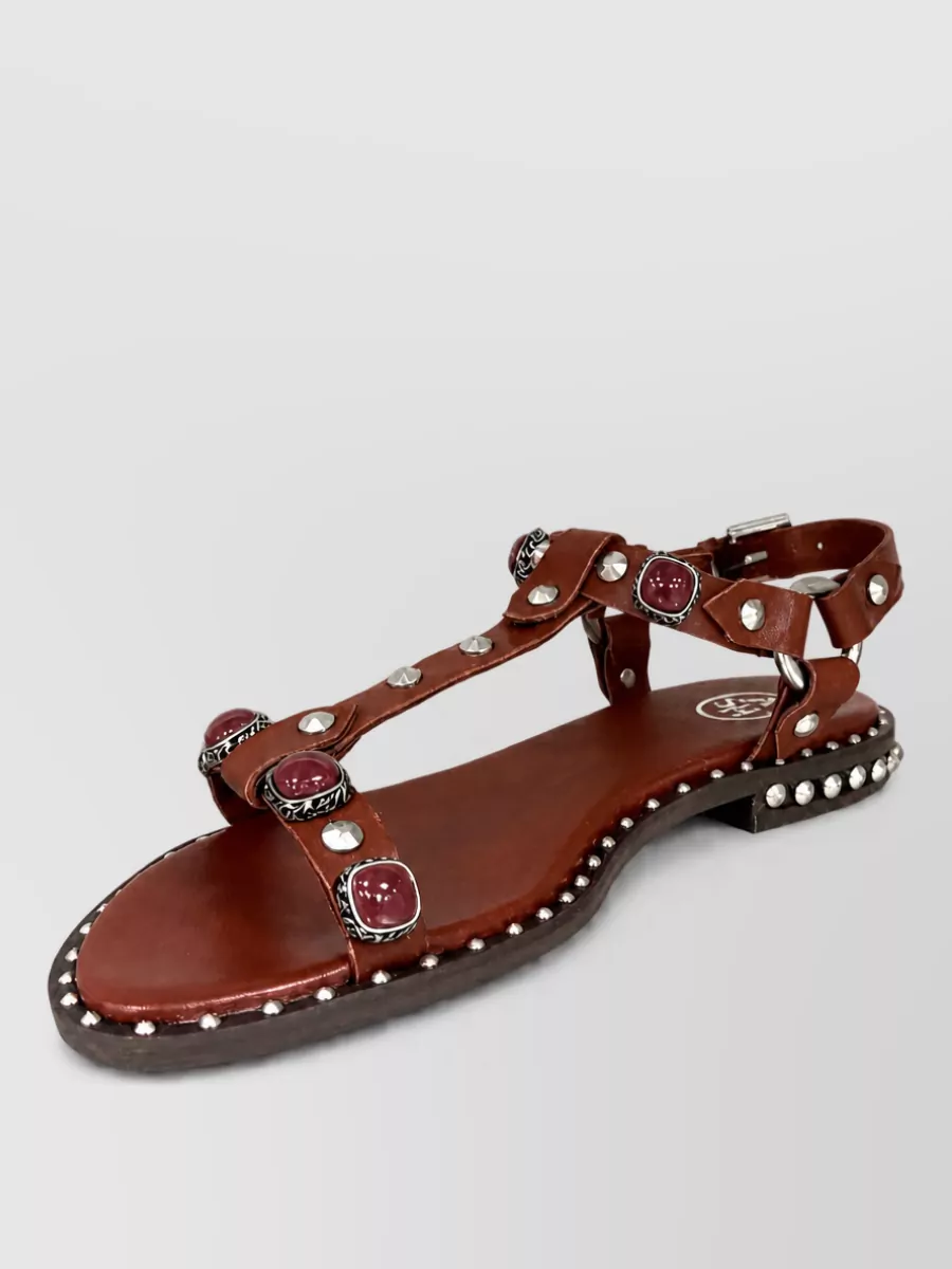 Ash leather sandals