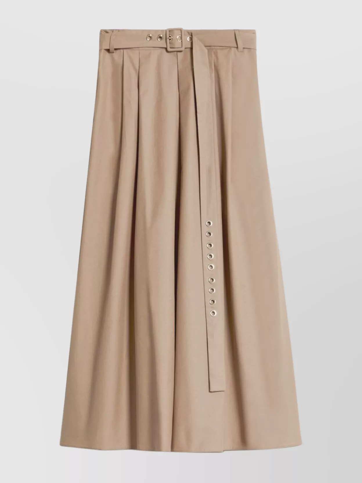 's Max Mara Moira High Waist Button Detail Skirt In Beige