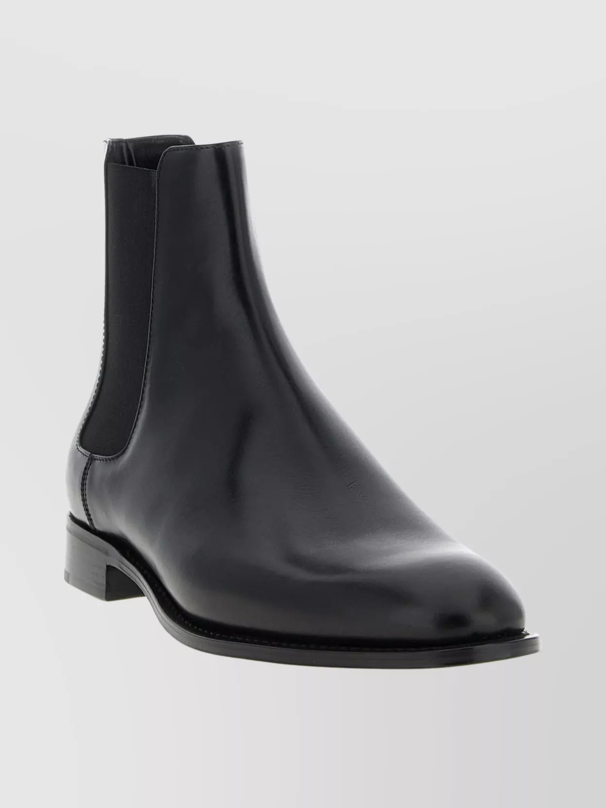 Saint Laurent Ankle Boots With Round Toe And Block Heel