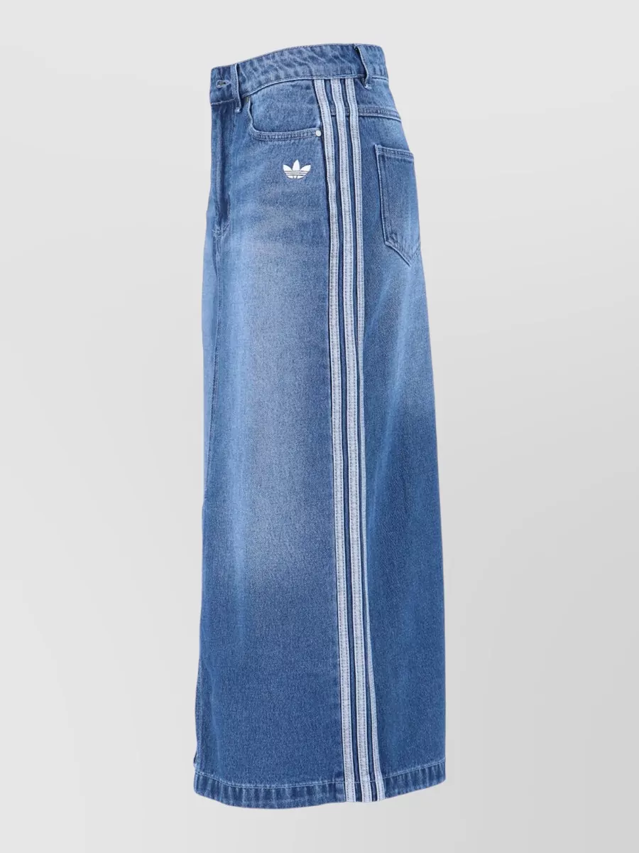 Adidas Midi Skirt Knee Length Slit Pockets