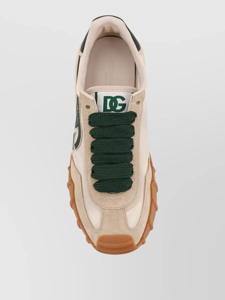 Dolce&Gabbana Nylon Sneakers Lateral Dg Logo Detail