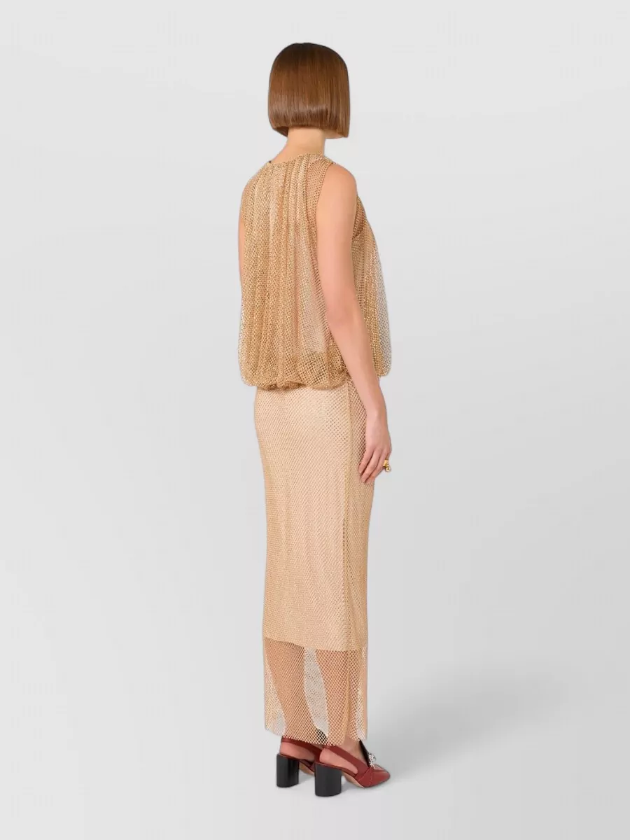 Sportmax Sleeveless Crystal-Embellished Maxi Dress