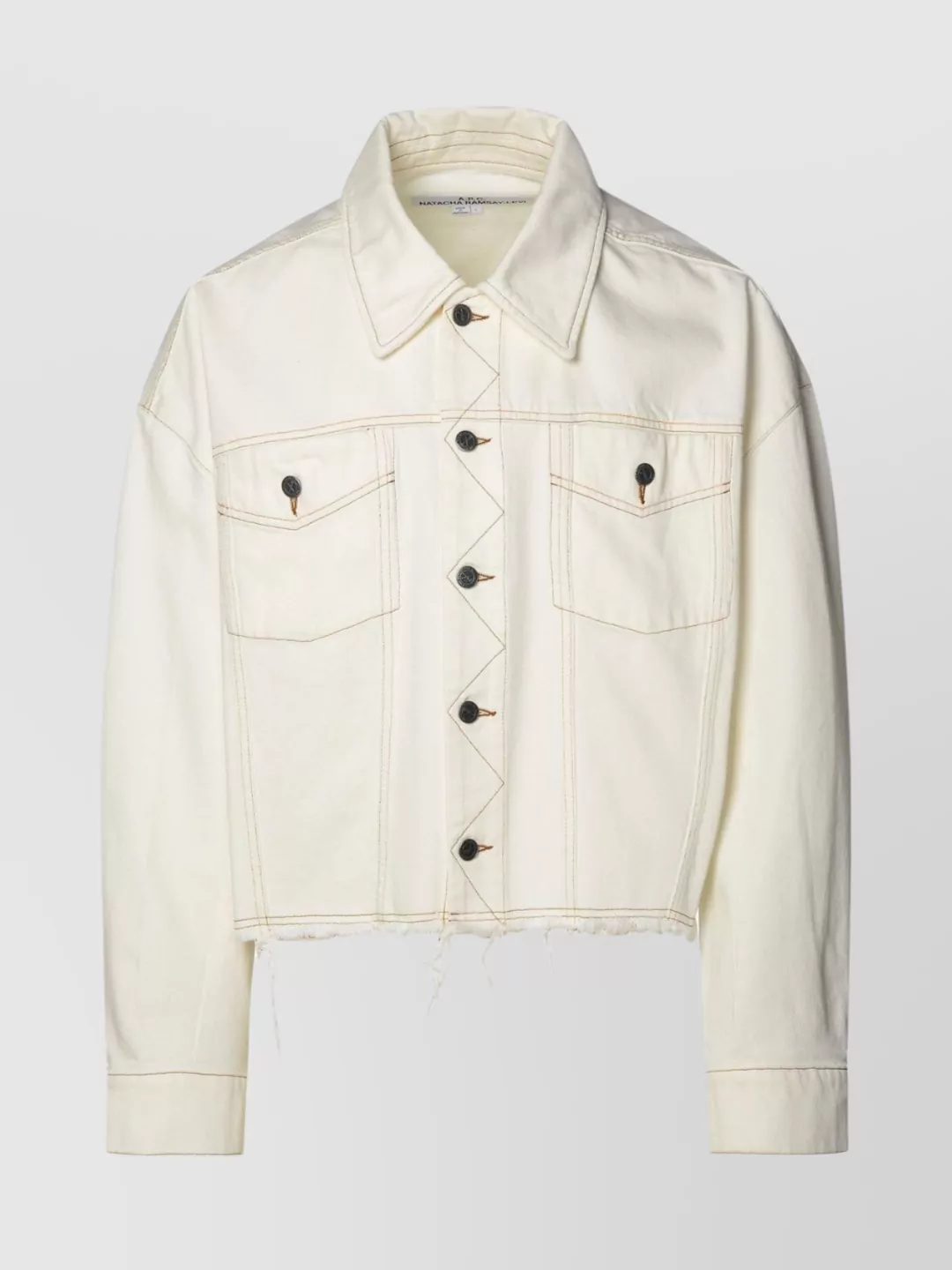 Shop Apc Cotton Jacket With Chest Pockets And Raw Hem