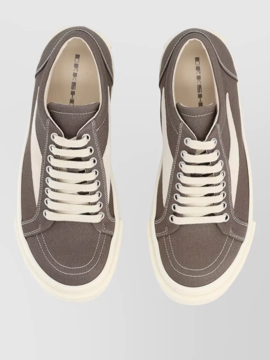 Rick Owens Drkshdw Canvas Lace-Up Sneakers