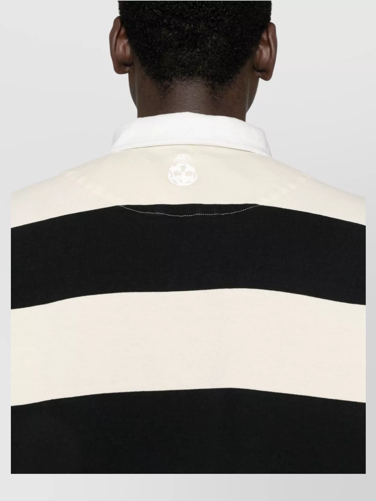 Alexander Mcqueen Striped Long Sleeve Rugby Polo Shirt