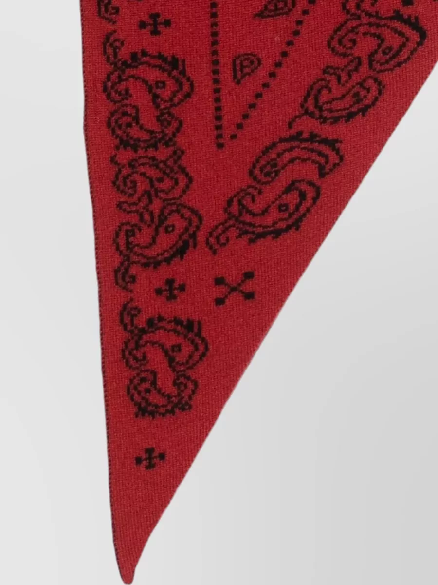 Guest In Residence Printed Cashmere Triangular Scarf