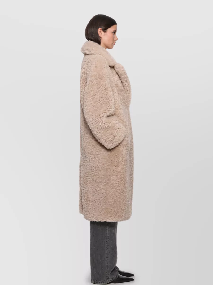 Stand Studio Oversized Long Faux Fur Coat