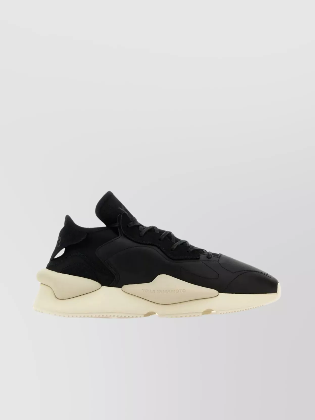 Y3 Yamamoto Kaiwa Sneakers With Fabric And Leather In Black