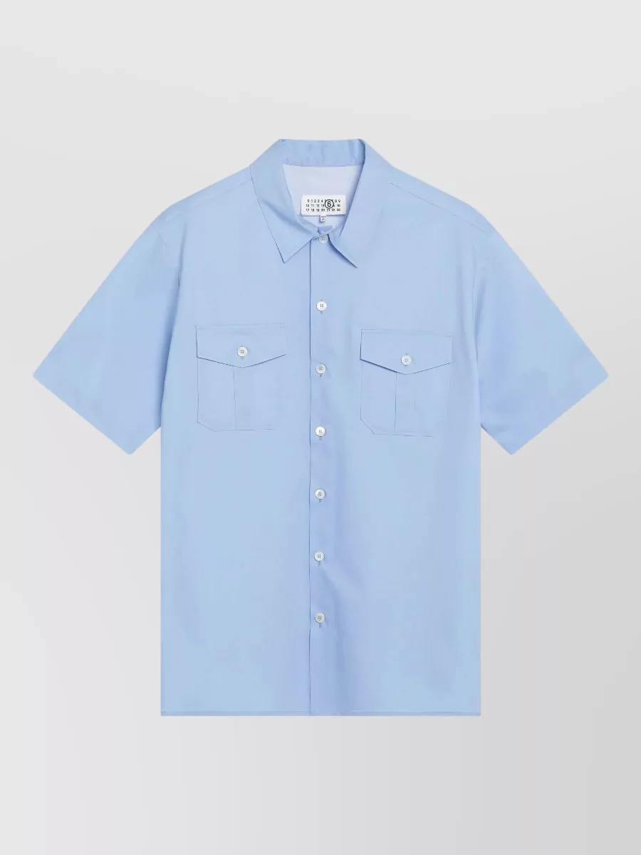 Mm6 Maison Margiela cotton short-sleeve poplin shirt