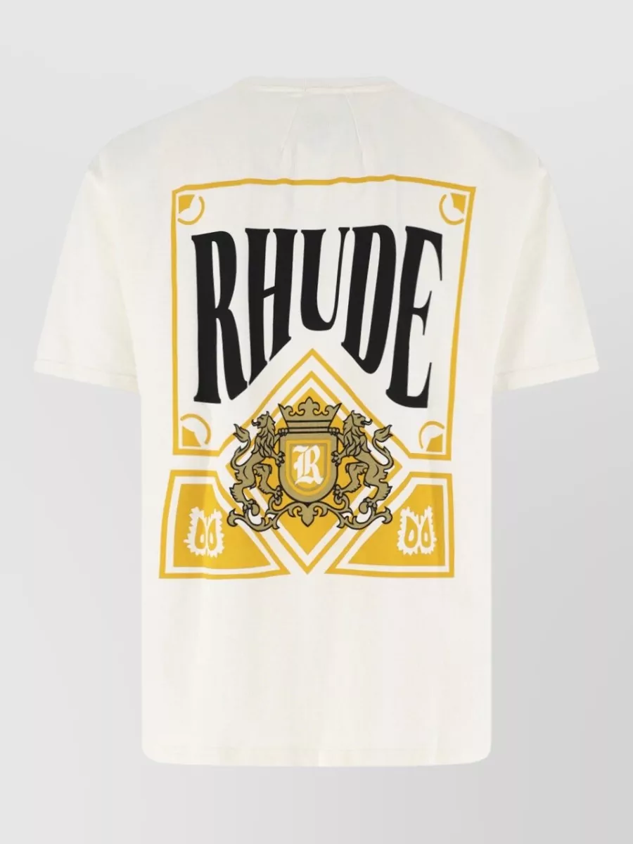 Rhude Cotton Logo Print Short-Sleeve T-Shirt