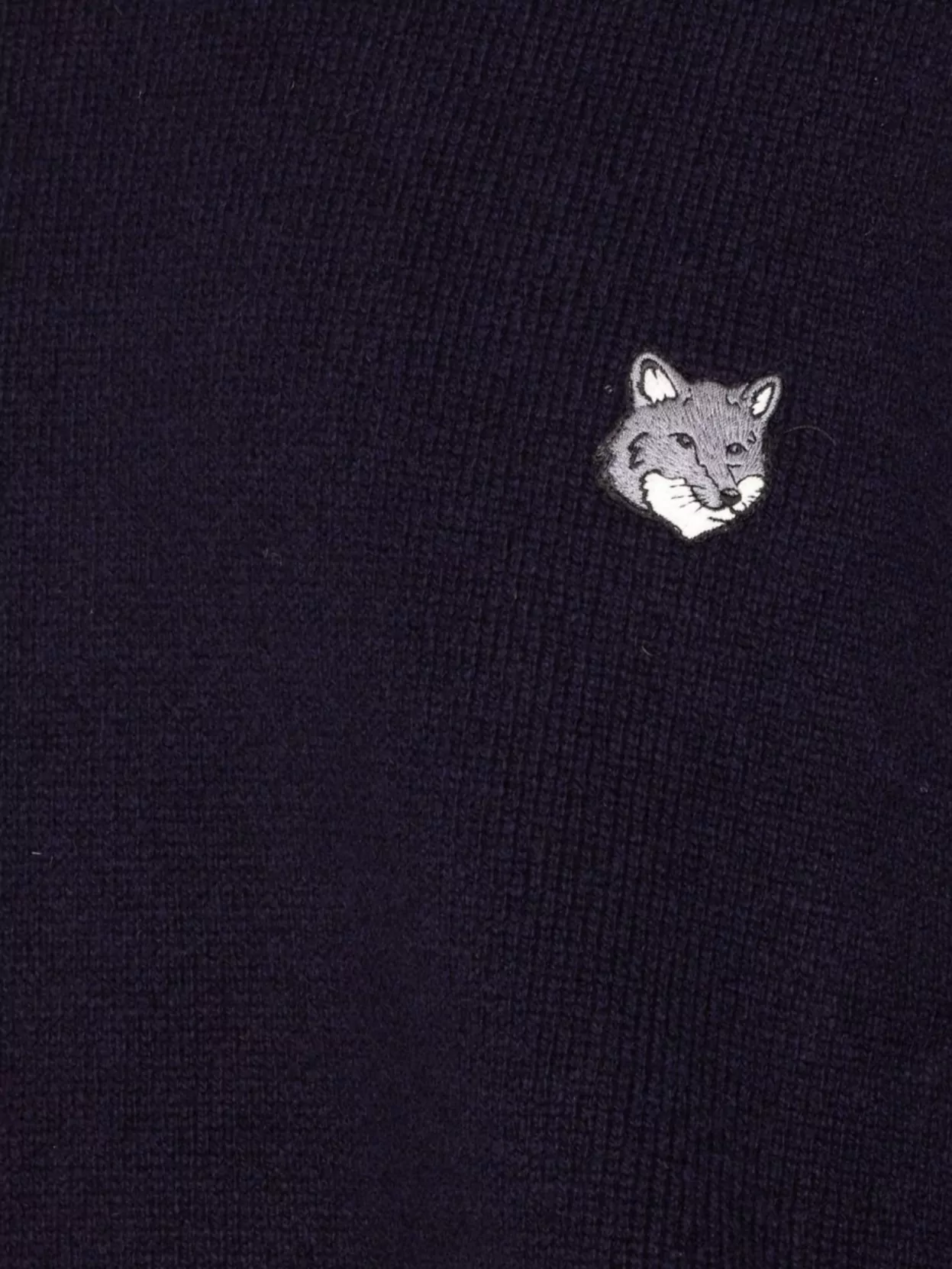 Maison Kitsuné Crewneck Long Sleeve Ribbed Knitwear