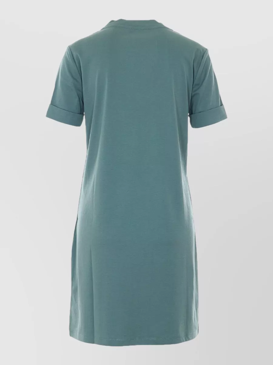 Liu Jo Cotton V-Neck Short-Sleeve Mini Dress