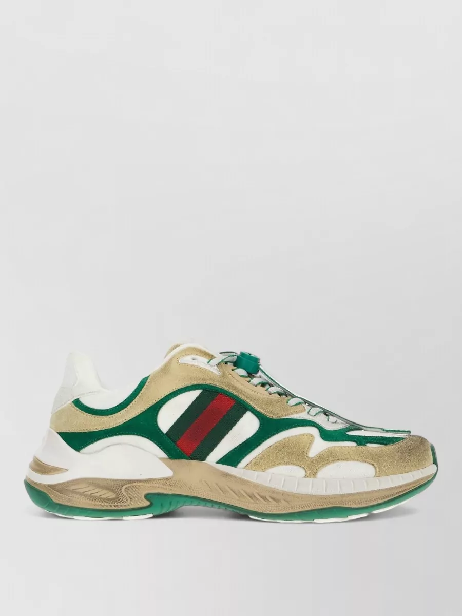 Gucci Suede Low-Top Sneakers