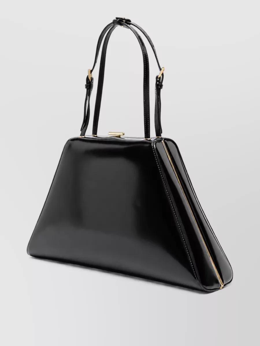 Prada Triangle Leather Clutch Bag