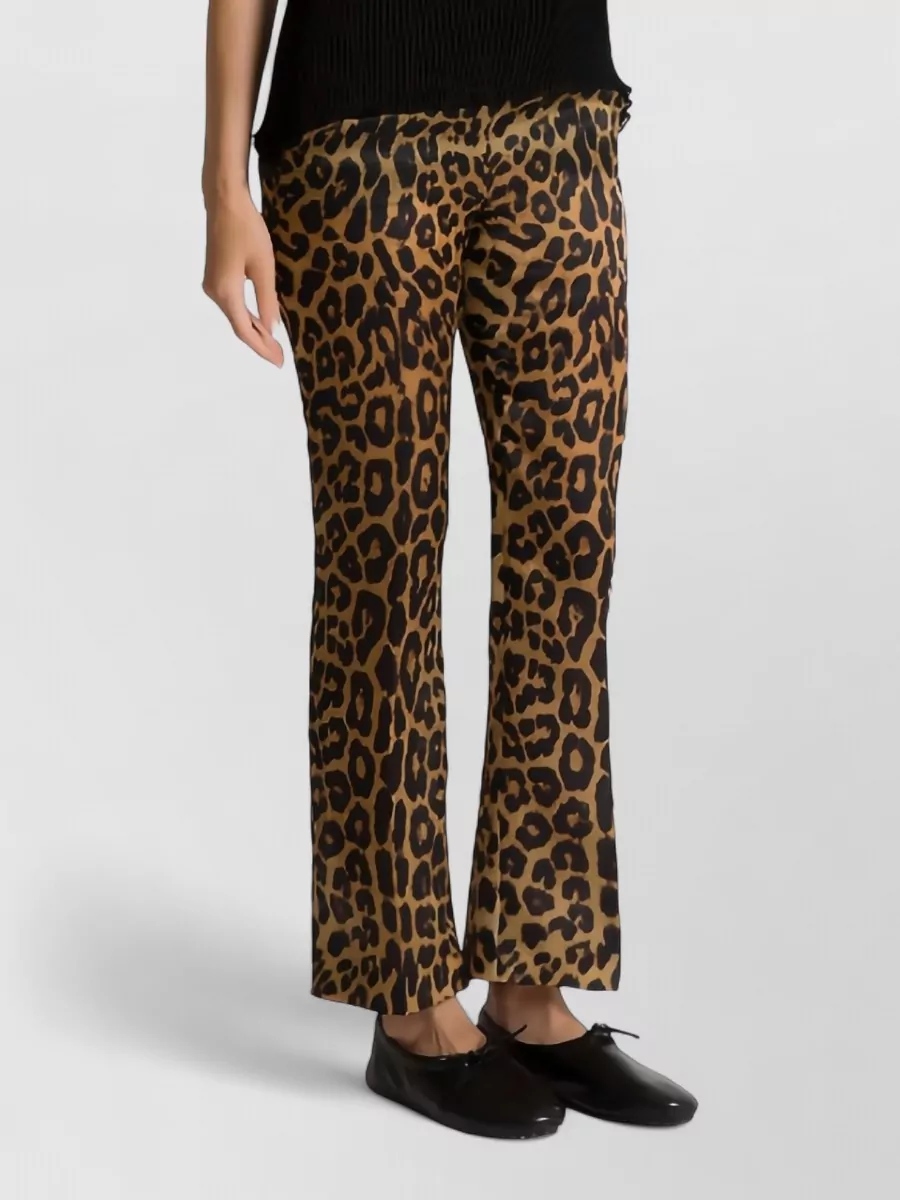 Alberta Ferretti Silk Flared Trousers