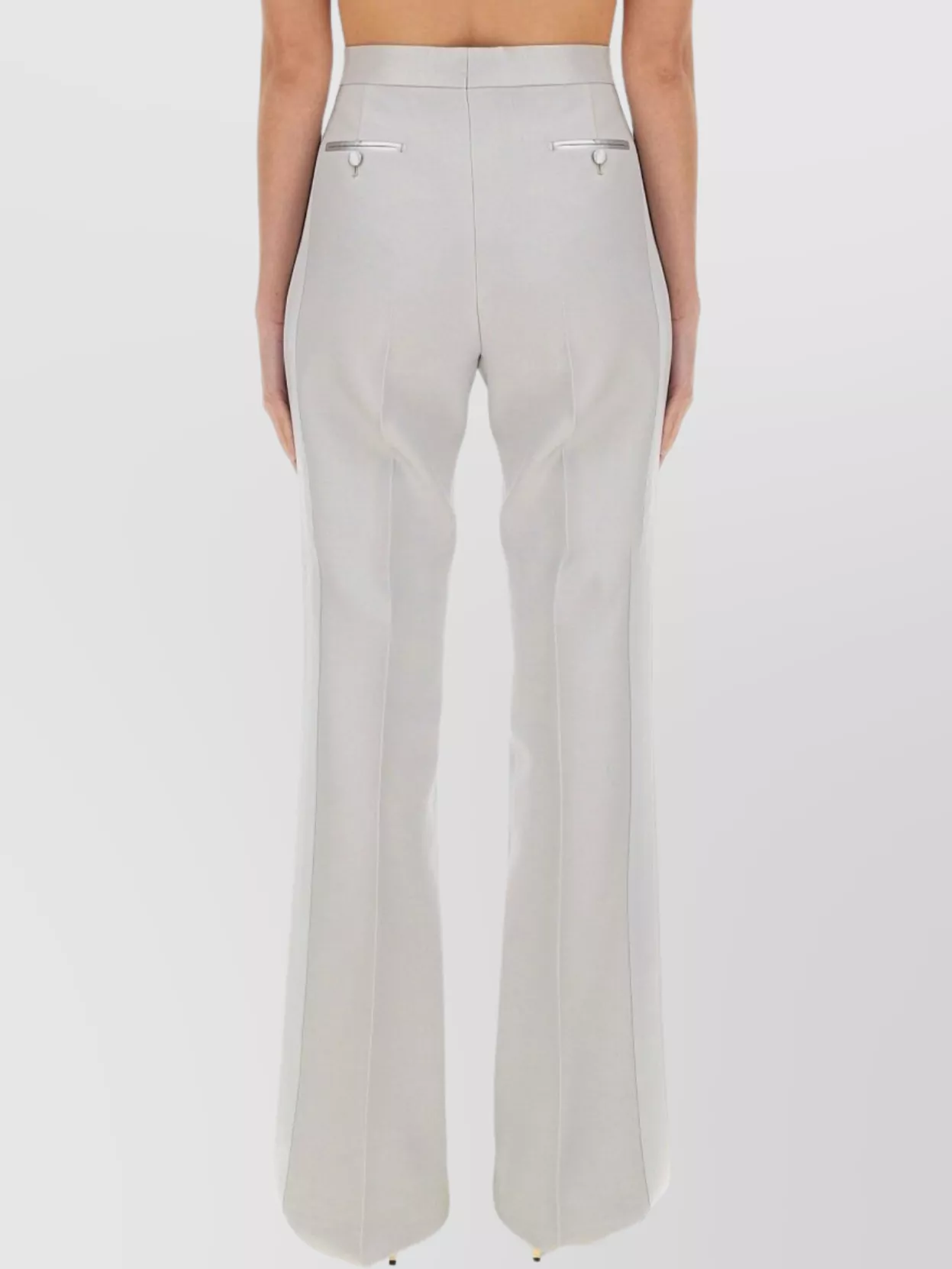 Shop Tom Ford Wide Leg Tuxedo Tailored Pants