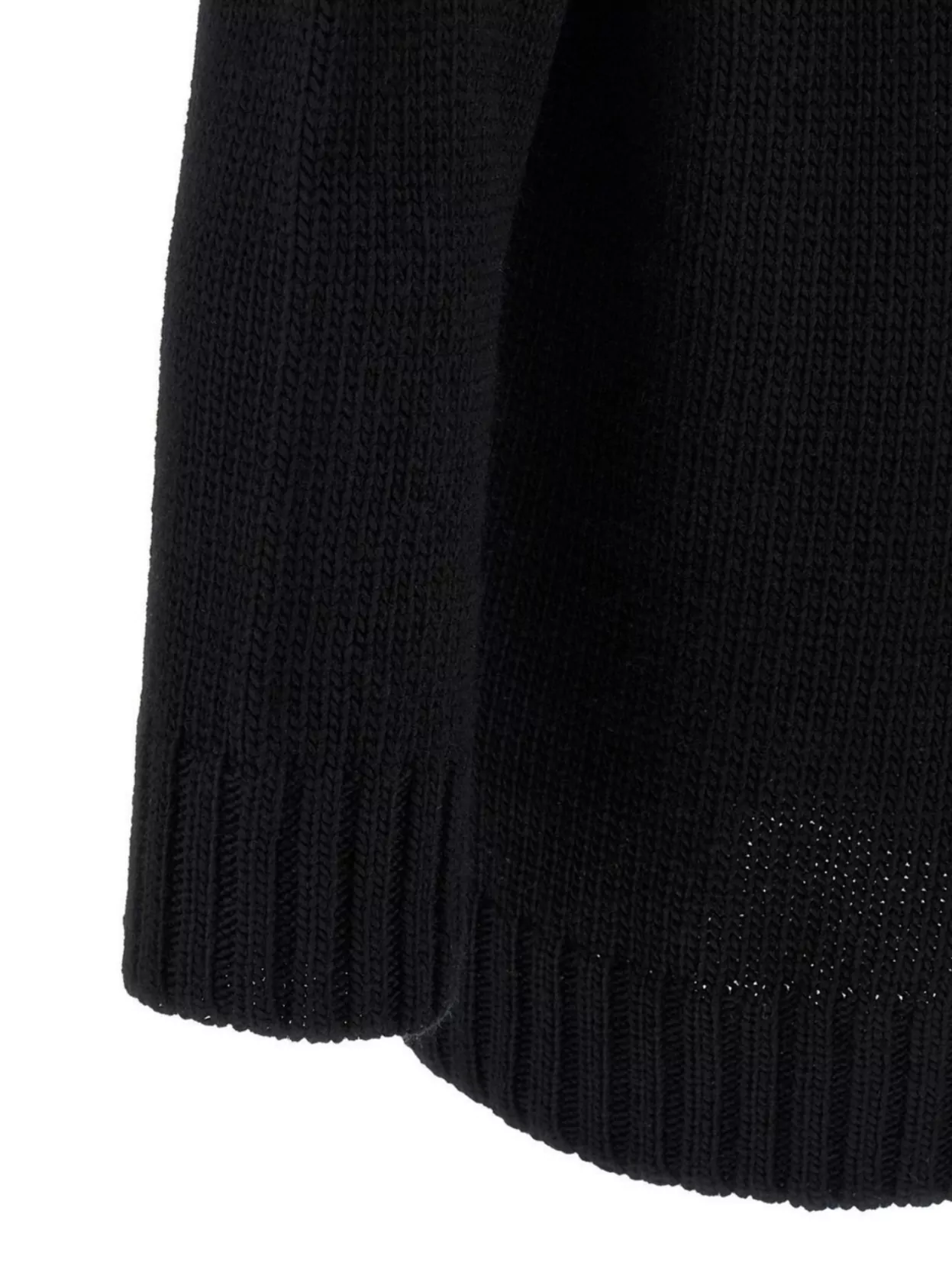 Yohji Yamamoto Textured High Neck Knit Sweater