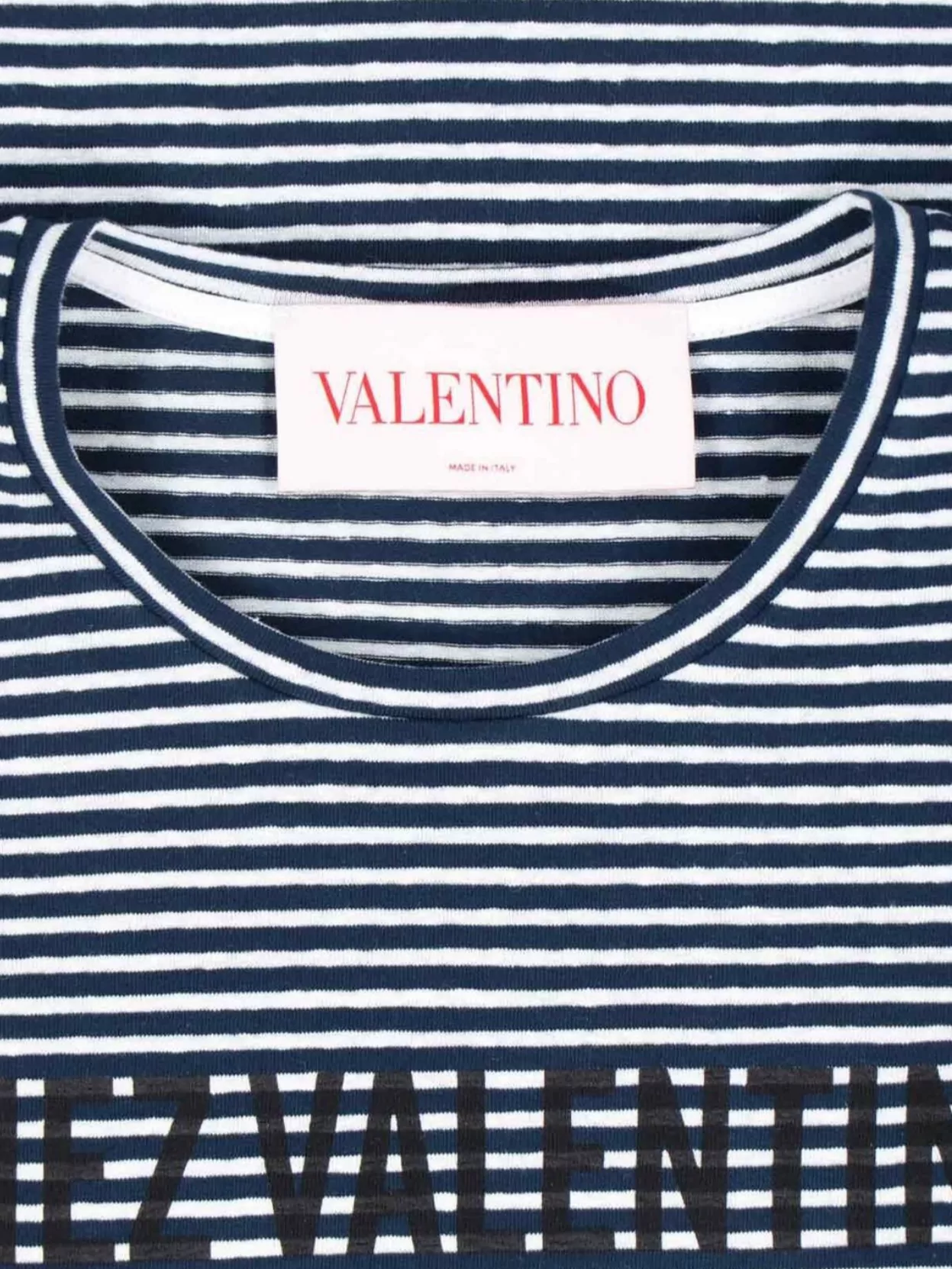 Valentino Crew Neck Striped Pattern
