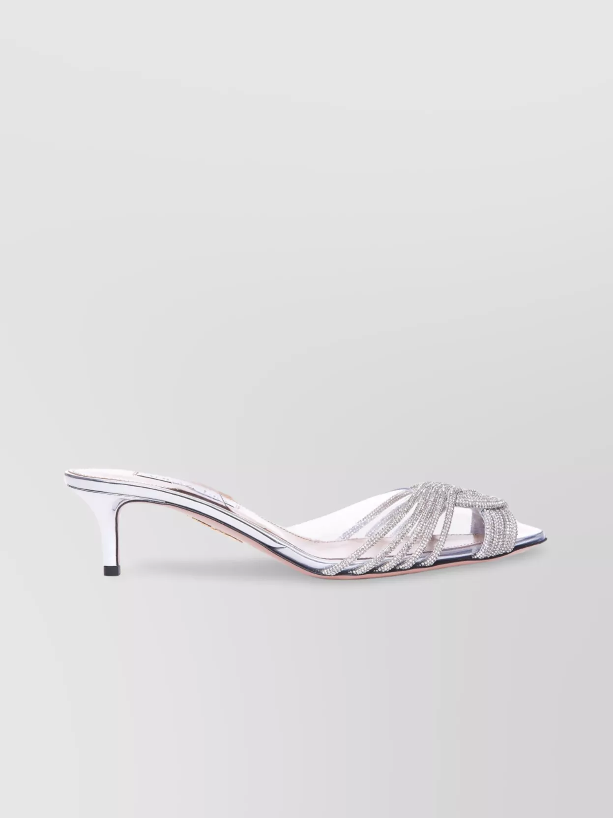 Aquazzura Clear Strappy Heeled Sandals Embellished