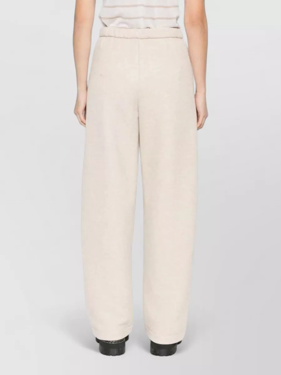 Max Mara Embossed Cotton Trousers