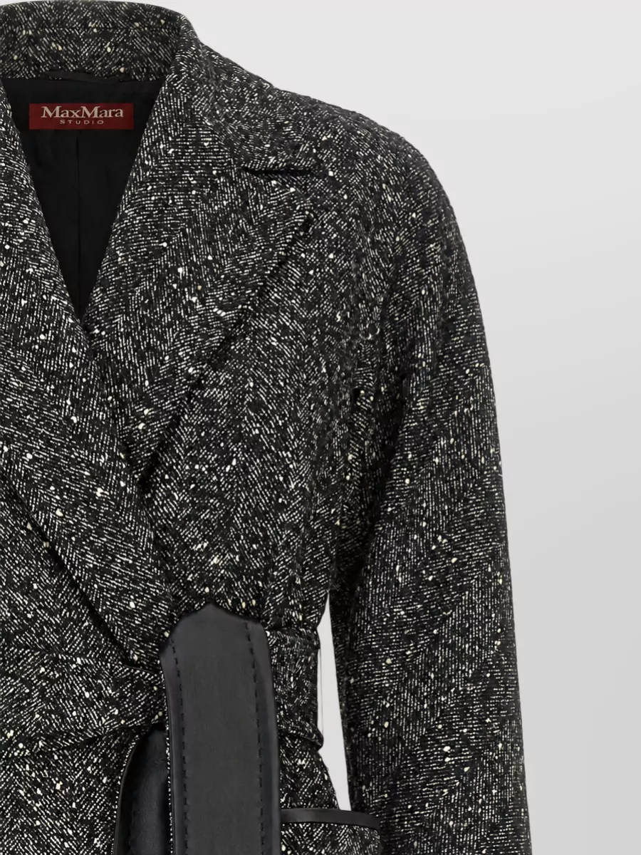 S Max Mara Wool Blend Belted Coat